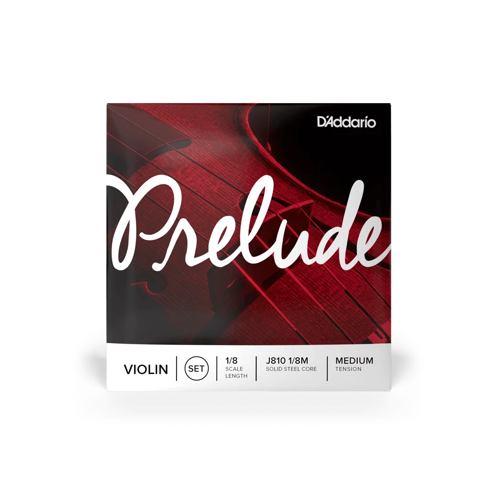 D'Addario Prelude Violin String Set – Medium Tension