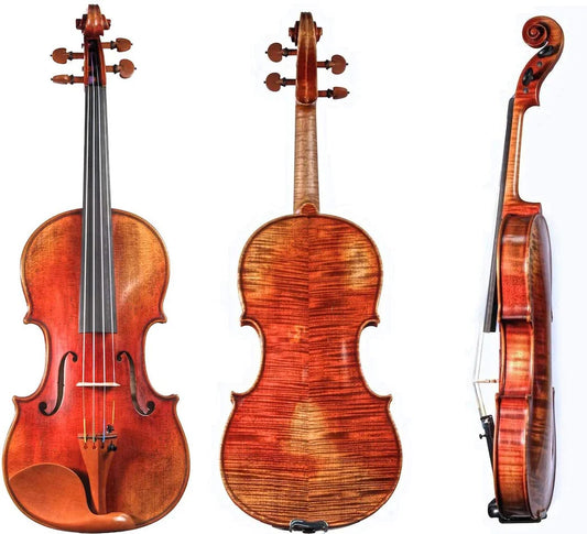 D Z Strad Violin - Model 609 Soil Copy - Old Spruce and European Tonewood Handmade Violin Outfit