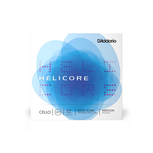 D'Addario Helicore Cello String Set – Medium Tension