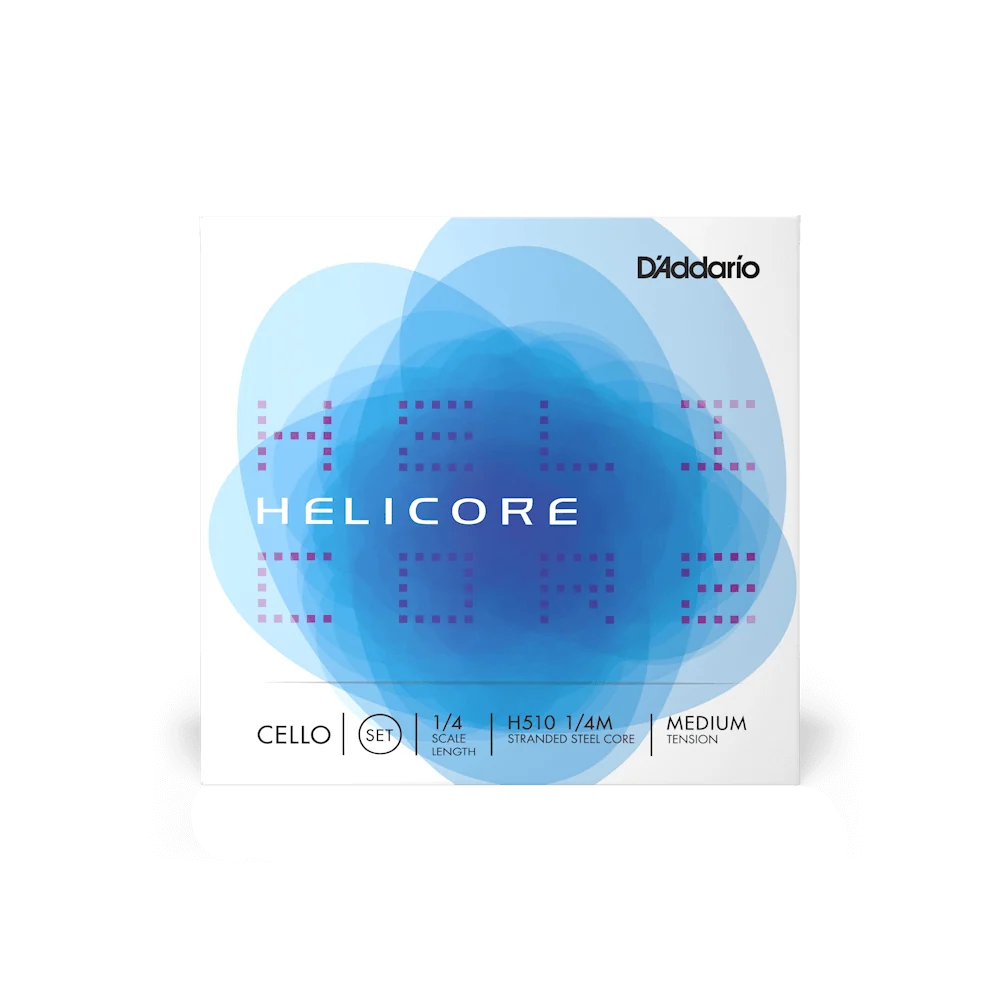 D'Addario Helicore Cello String Set – Medium Tension