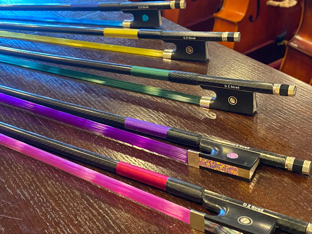D Z Strad Violin Bow- Model RBW "Rain-BOW" Carbon Fiber Bow