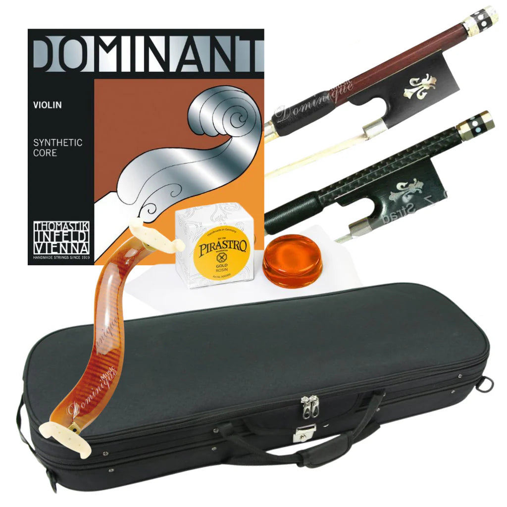 DZ Strad Violin - Model 601F - Double Purfling with Dot-and-Diamond Inlay Violin Outfit