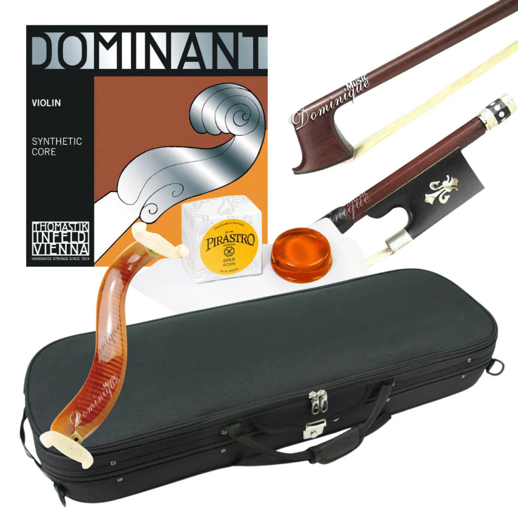 D Z Strad Violin- Custom Antique Guarneri 'Del Gesu' 1743 Cannone Violin Copy Outfit