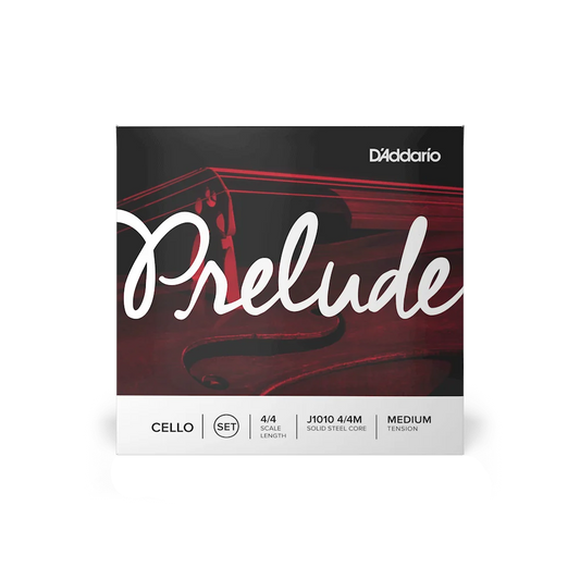 D'Addario Prelude Cello String Set – Medium Tension