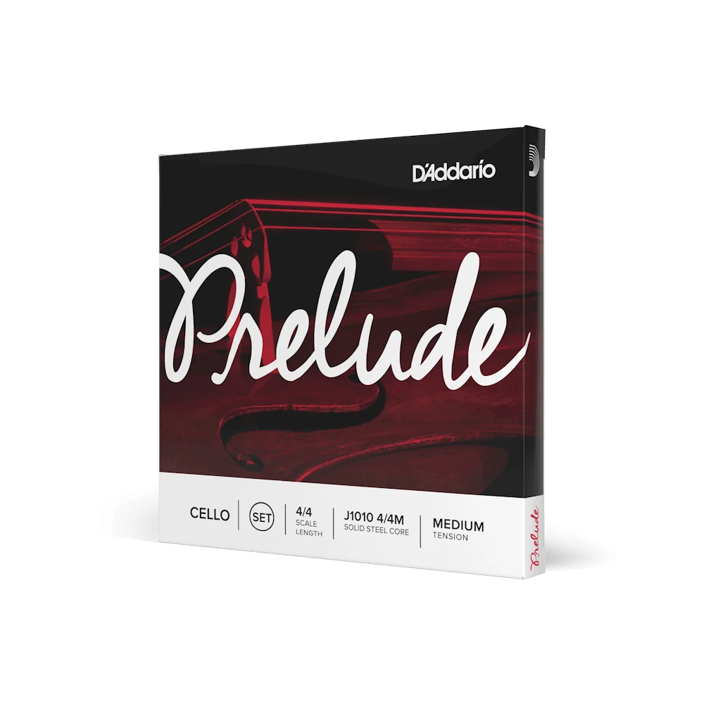 D'Addario Prelude Cello String Set – Medium Tension