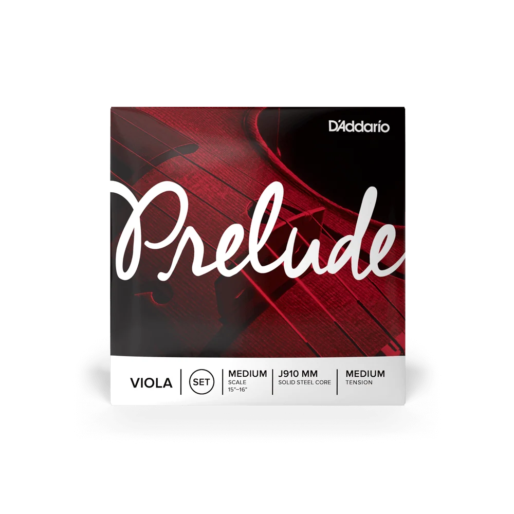 D'Addario Prelude Viola String Set – Medium Tension