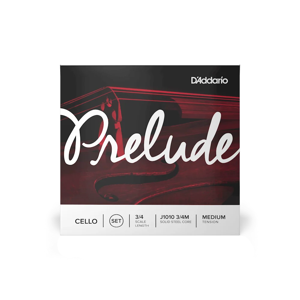 D'Addario Prelude Cello String Set – Medium Tension