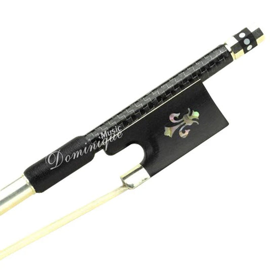 D Z Strad Violin Bow - Master Model - Silver-Braided Carbon Fiber with Ebony Frog