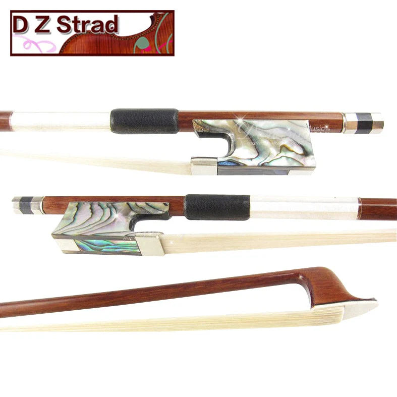 D Z Strad Violin Bow- Model 701- Pernambuco with Abalone Frog (Full Size 4/4)